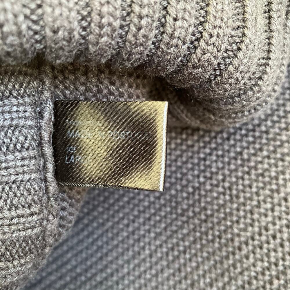 Musterbrand Mens Sz L Destiny Knitted Long Cardigan Stormcaller Grey Yellow - Picture 12 of 16
